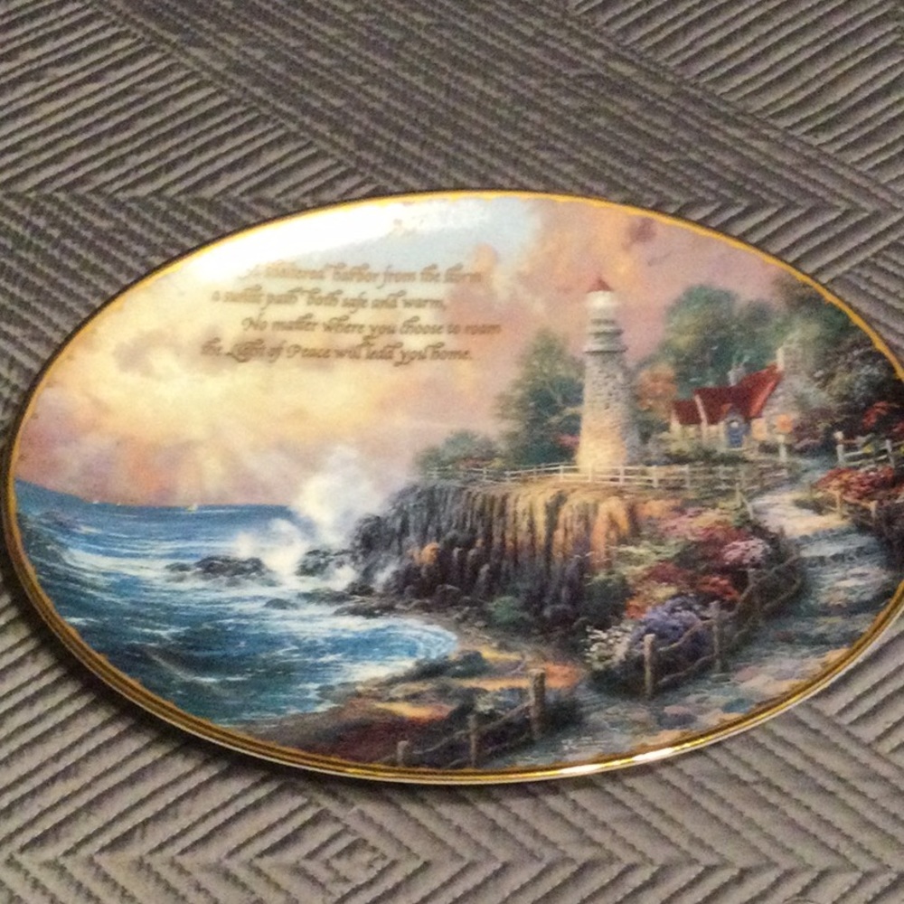 Tom Kinkade decorative plate